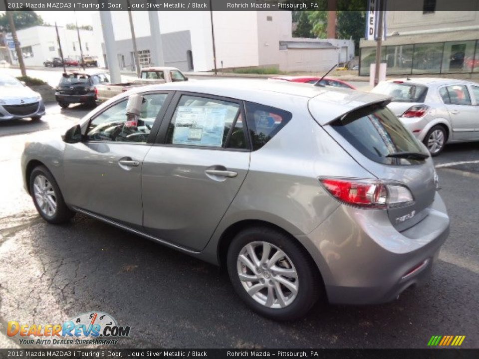 2012 Mazda MAZDA3 i Touring 5 Door Liquid Silver Metallic / Black Photo #3