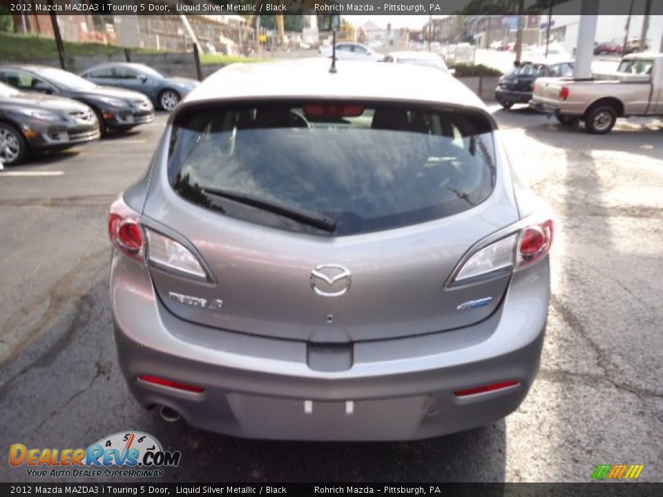 2012 Mazda MAZDA3 i Touring 5 Door Liquid Silver Metallic / Black Photo #4