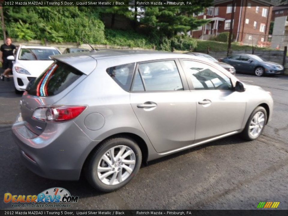 2012 Mazda MAZDA3 i Touring 5 Door Liquid Silver Metallic / Black Photo #5