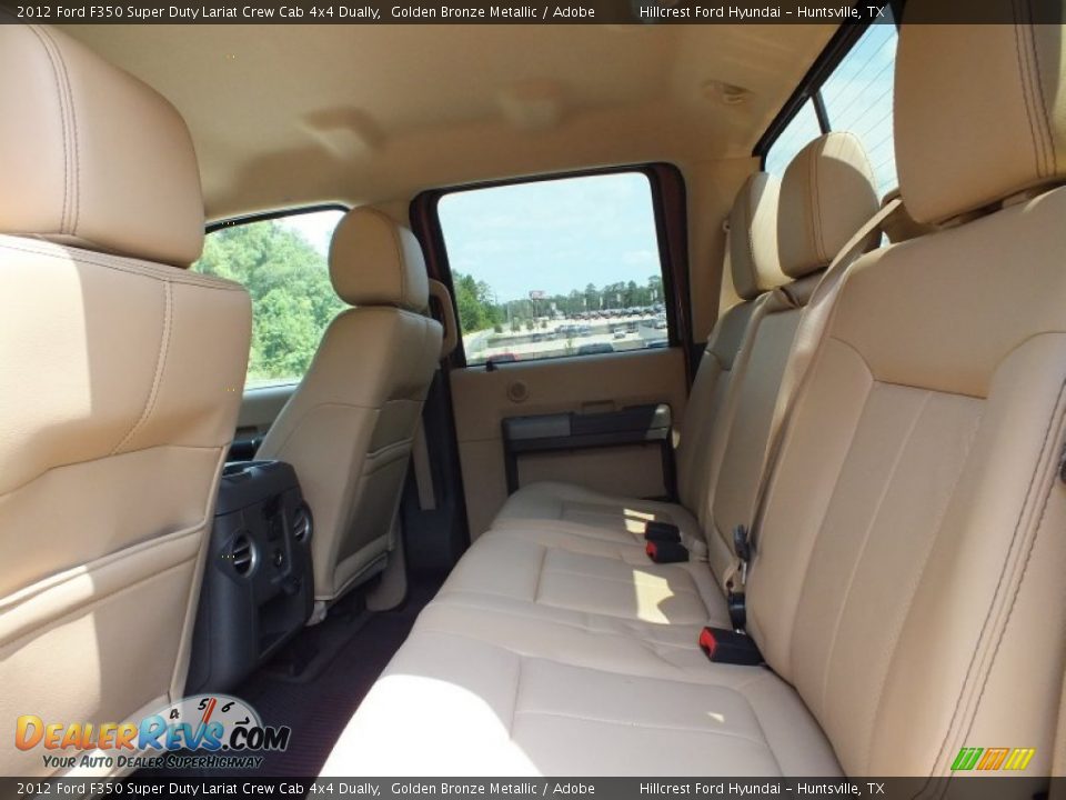 2012 Ford F350 Super Duty Lariat Crew Cab 4x4 Dually Golden Bronze Metallic / Adobe Photo #4