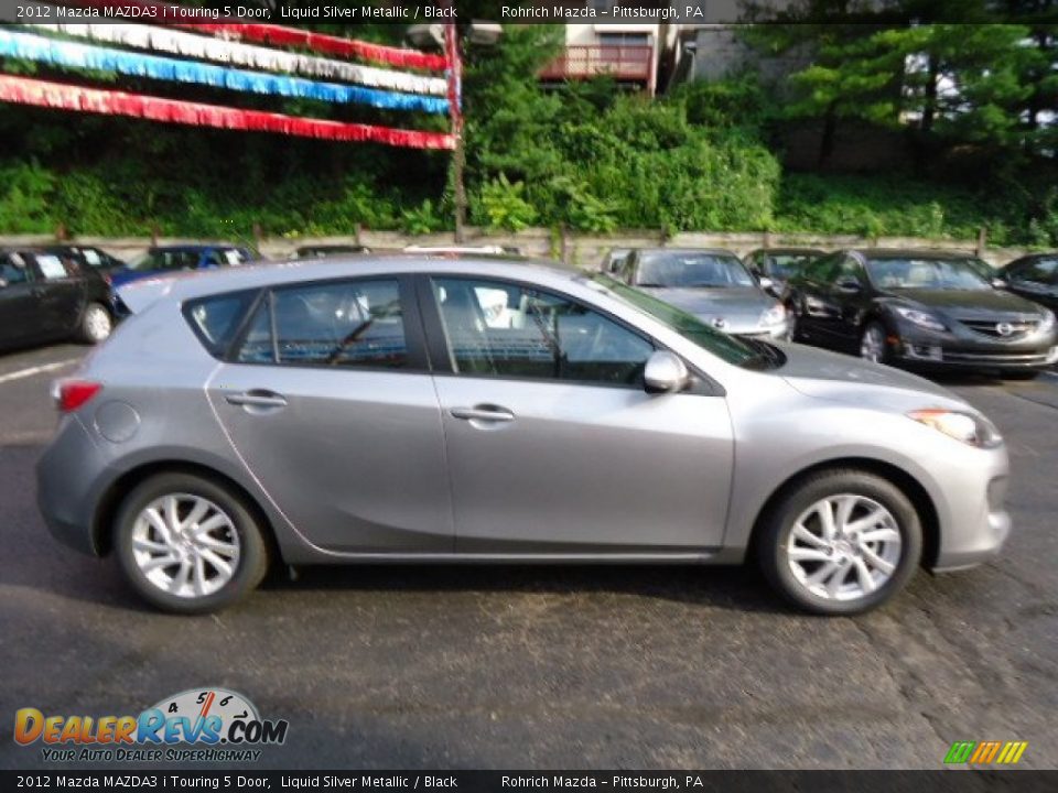 2012 Mazda MAZDA3 i Touring 5 Door Liquid Silver Metallic / Black Photo #6