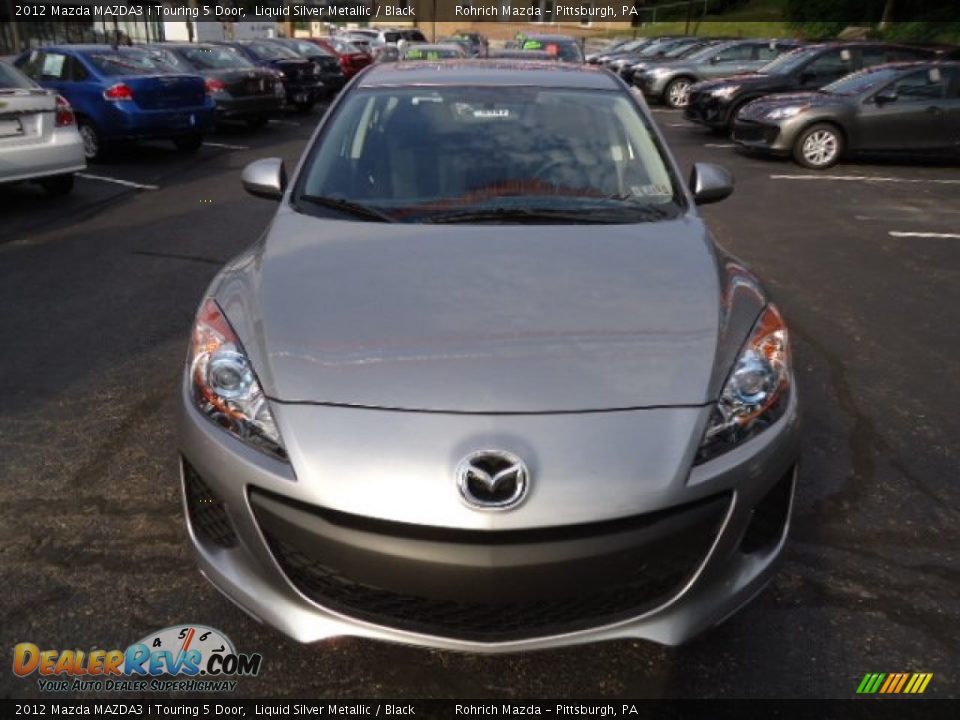 2012 Mazda MAZDA3 i Touring 5 Door Liquid Silver Metallic / Black Photo #8