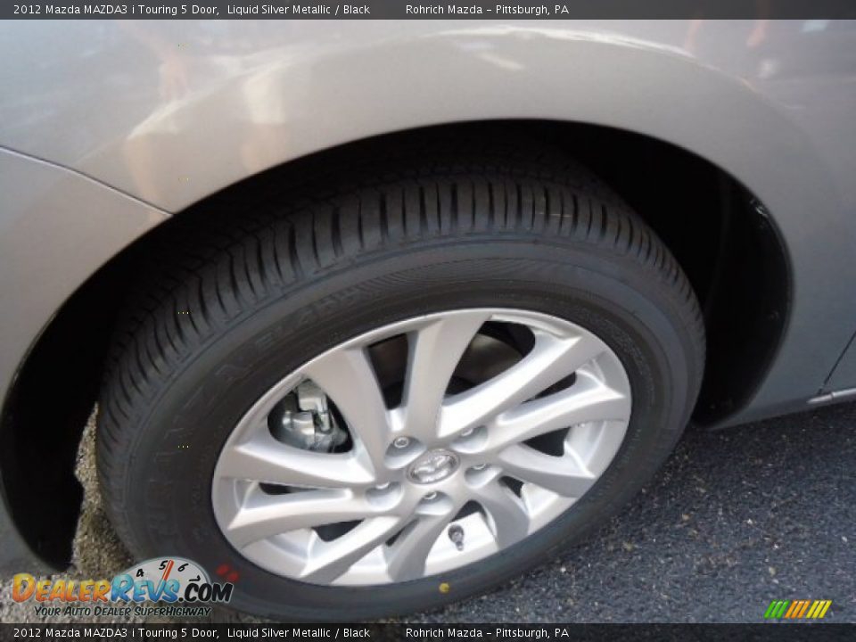 2012 Mazda MAZDA3 i Touring 5 Door Liquid Silver Metallic / Black Photo #9