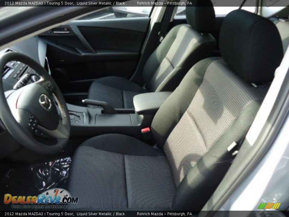 2012 Mazda MAZDA3 i Touring 5 Door Liquid Silver Metallic / Black Photo #10