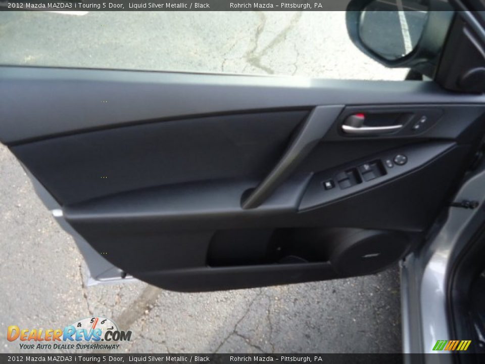 2012 Mazda MAZDA3 i Touring 5 Door Liquid Silver Metallic / Black Photo #14