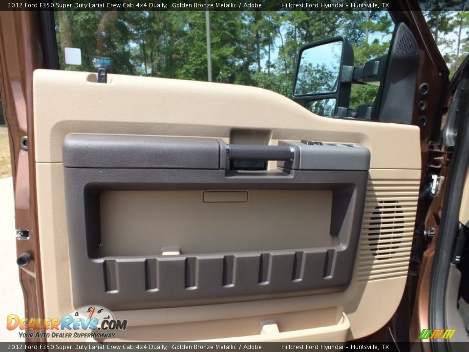 2012 Ford F350 Super Duty Lariat Crew Cab 4x4 Dually Golden Bronze Metallic / Adobe Photo #15