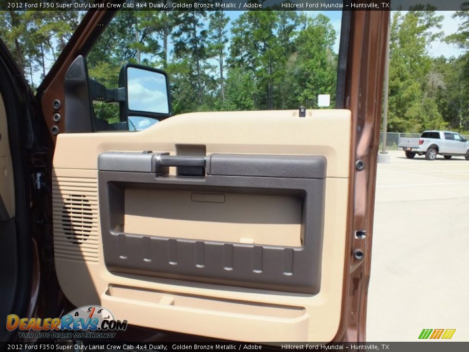 2012 Ford F350 Super Duty Lariat Crew Cab 4x4 Dually Golden Bronze Metallic / Adobe Photo #16