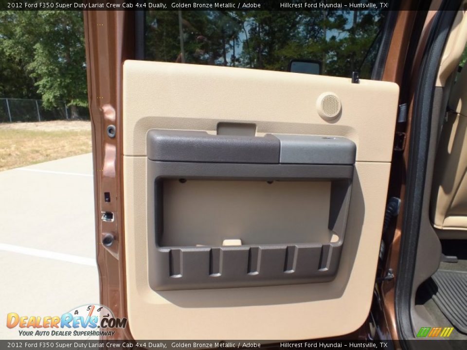 2012 Ford F350 Super Duty Lariat Crew Cab 4x4 Dually Golden Bronze Metallic / Adobe Photo #17