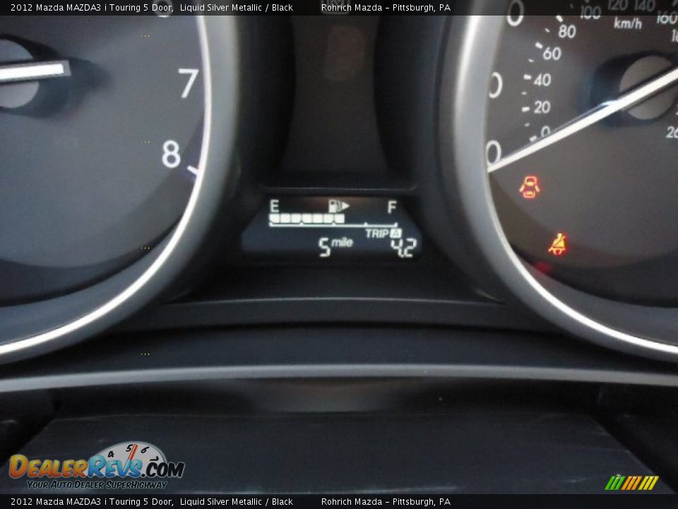 2012 Mazda MAZDA3 i Touring 5 Door Liquid Silver Metallic / Black Photo #20