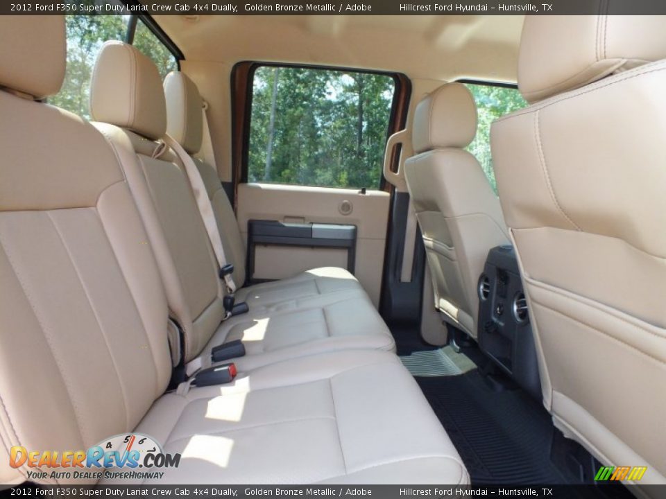 2012 Ford F350 Super Duty Lariat Crew Cab 4x4 Dually Golden Bronze Metallic / Adobe Photo #28