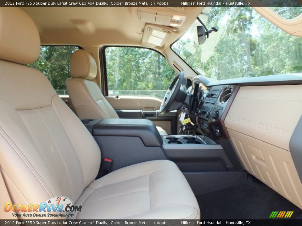 2012 Ford F350 Super Duty Lariat Crew Cab 4x4 Dually Golden Bronze Metallic / Adobe Photo #30
