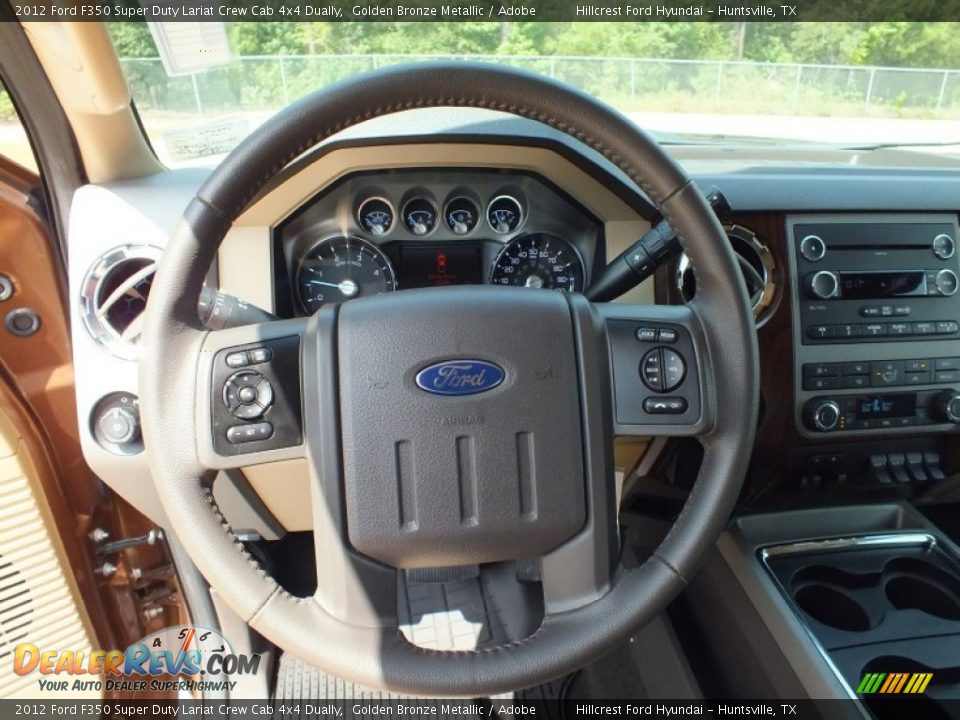 2012 Ford F350 Super Duty Lariat Crew Cab 4x4 Dually Golden Bronze Metallic / Adobe Photo #34