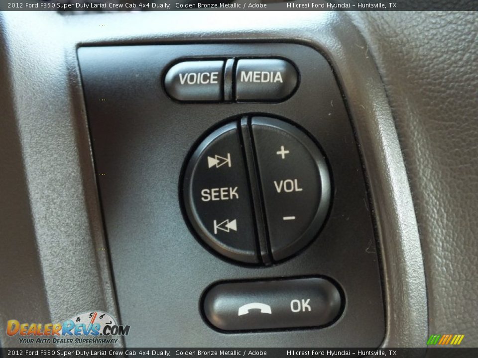 2012 Ford F350 Super Duty Lariat Crew Cab 4x4 Dually Golden Bronze Metallic / Adobe Photo #36