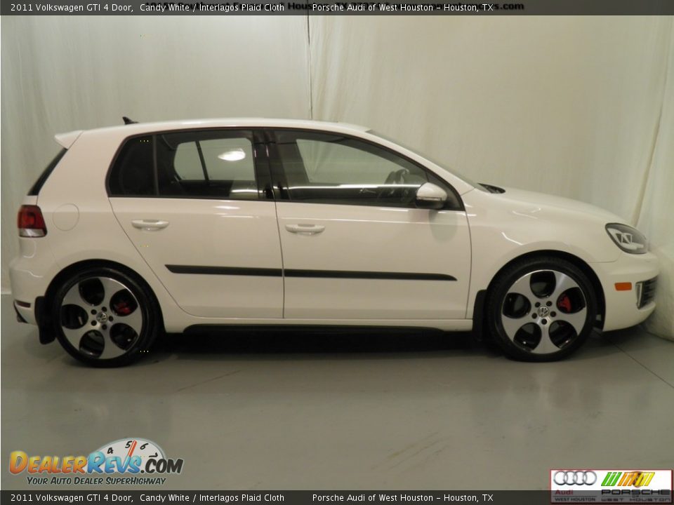 2011 Volkswagen GTI 4 Door Candy White / Interlagos Plaid Cloth Photo #6