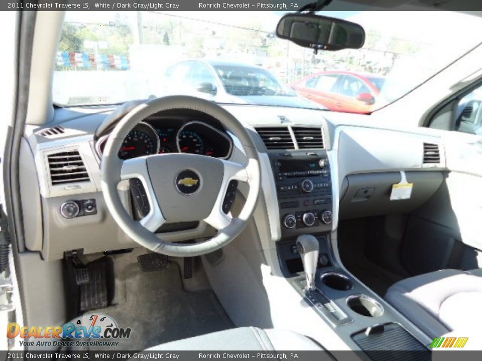 Dashboard of 2011 Chevrolet Traverse LS Photo #13