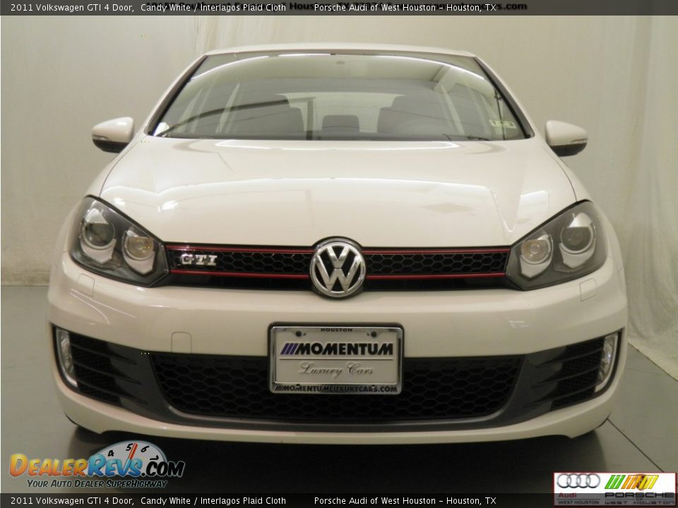 2011 Volkswagen GTI 4 Door Candy White / Interlagos Plaid Cloth Photo #20