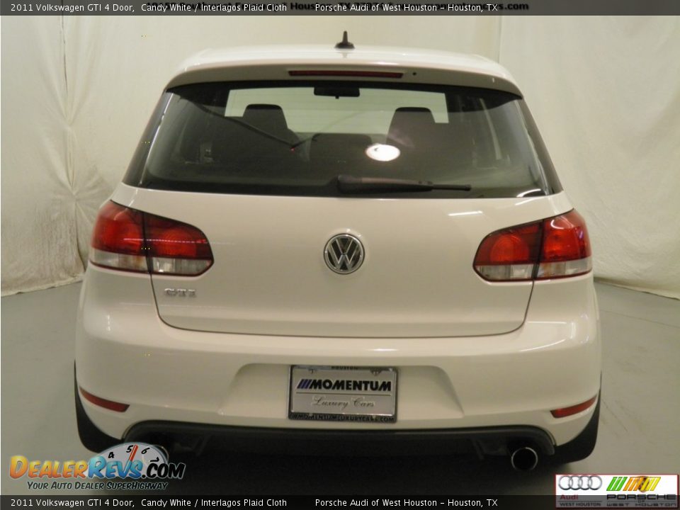 2011 Volkswagen GTI 4 Door Candy White / Interlagos Plaid Cloth Photo #22