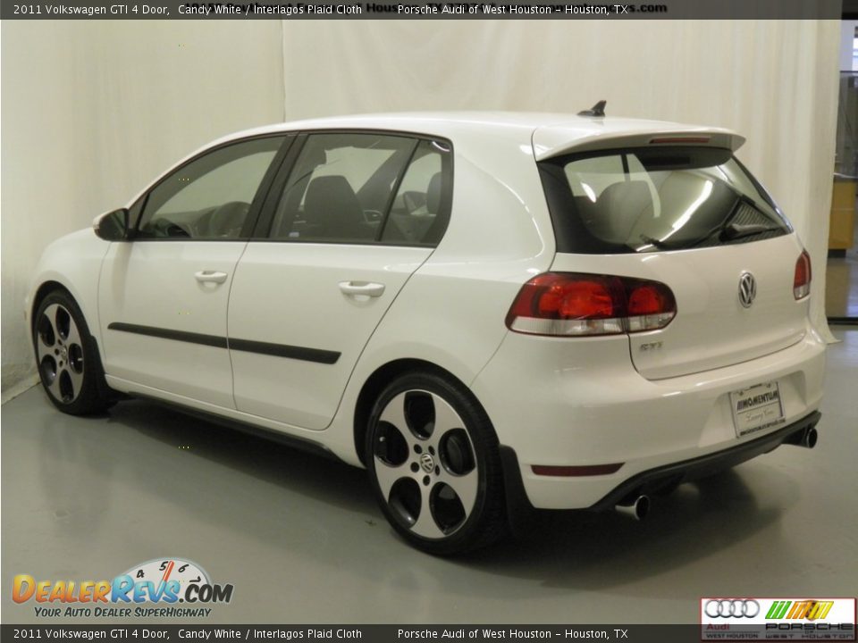 2011 Volkswagen GTI 4 Door Candy White / Interlagos Plaid Cloth Photo #23