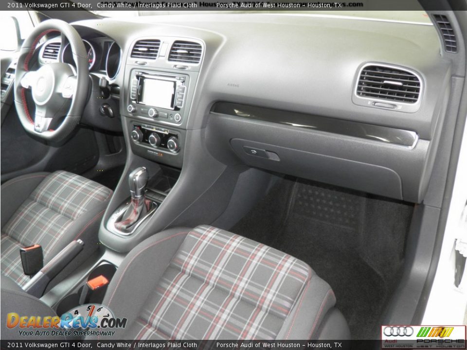 2011 Volkswagen GTI 4 Door Candy White / Interlagos Plaid Cloth Photo #27