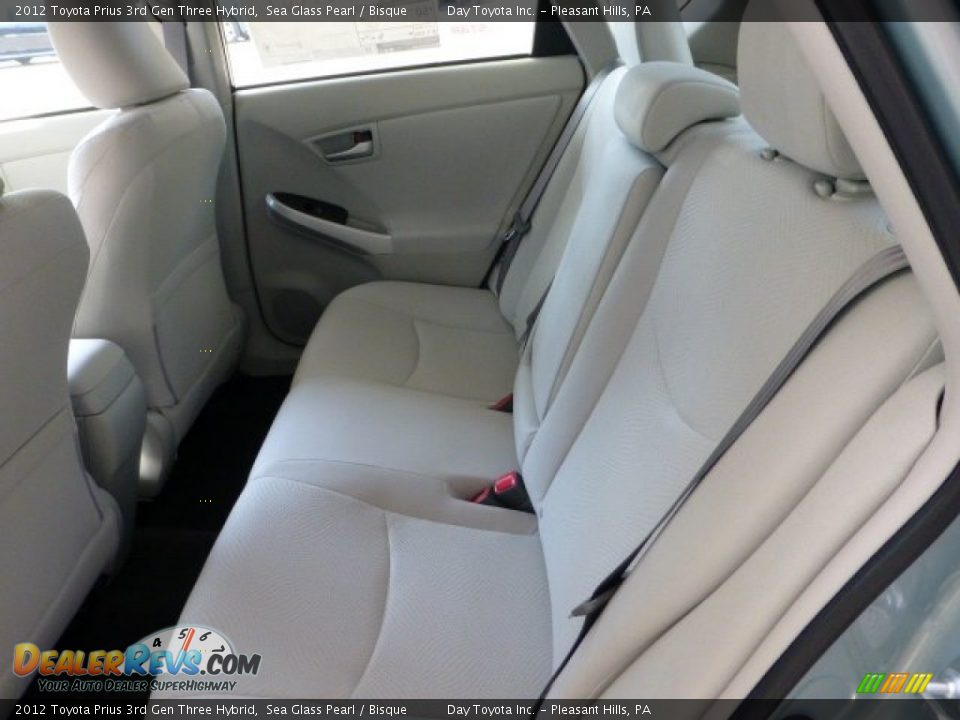 2012 Toyota Prius 3rd Gen Three Hybrid Sea Glass Pearl / Bisque Photo #9