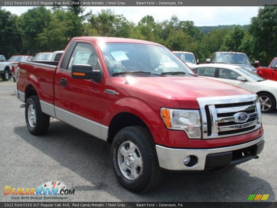 Front 3/4 View of 2012 Ford F150 XLT Regular Cab 4x4 Photo #2