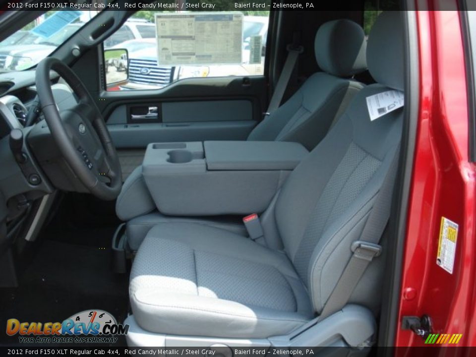 Front Seat of 2012 Ford F150 XLT Regular Cab 4x4 Photo #11
