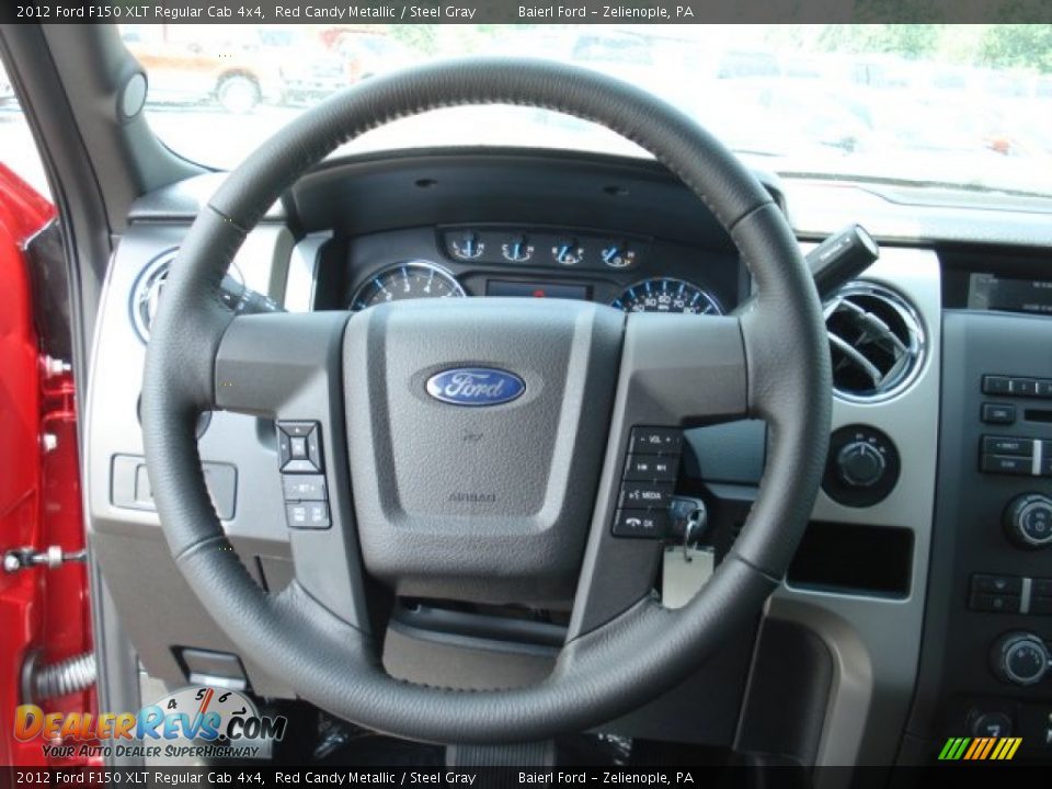 2012 Ford F150 XLT Regular Cab 4x4 Steering Wheel Photo #16