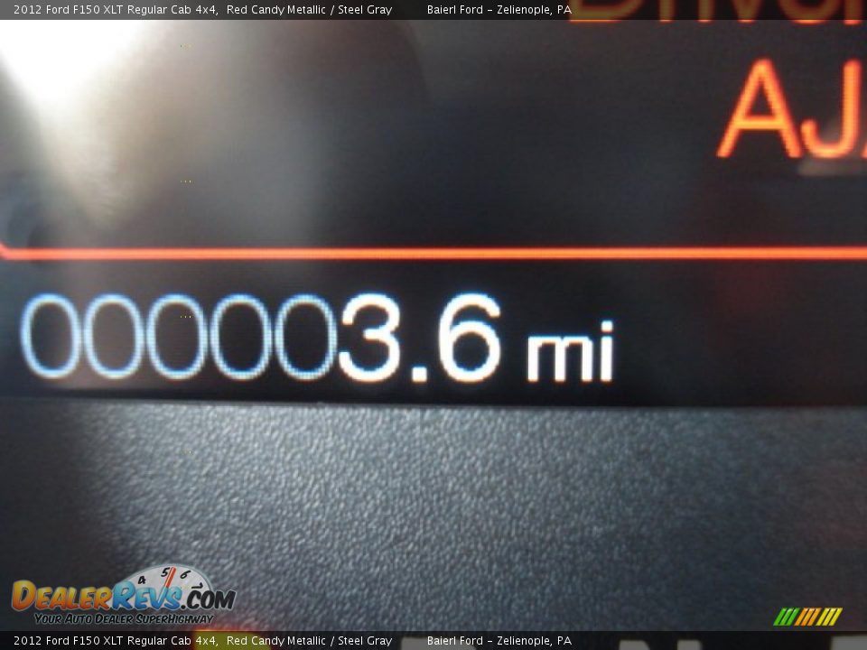2012 Ford F150 XLT Regular Cab 4x4 Red Candy Metallic / Steel Gray Photo #19