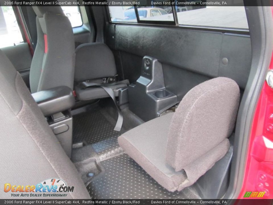 Ebony Black/Red Interior - 2006 Ford Ranger FX4 Level II SuperCab 4x4 Photo #10