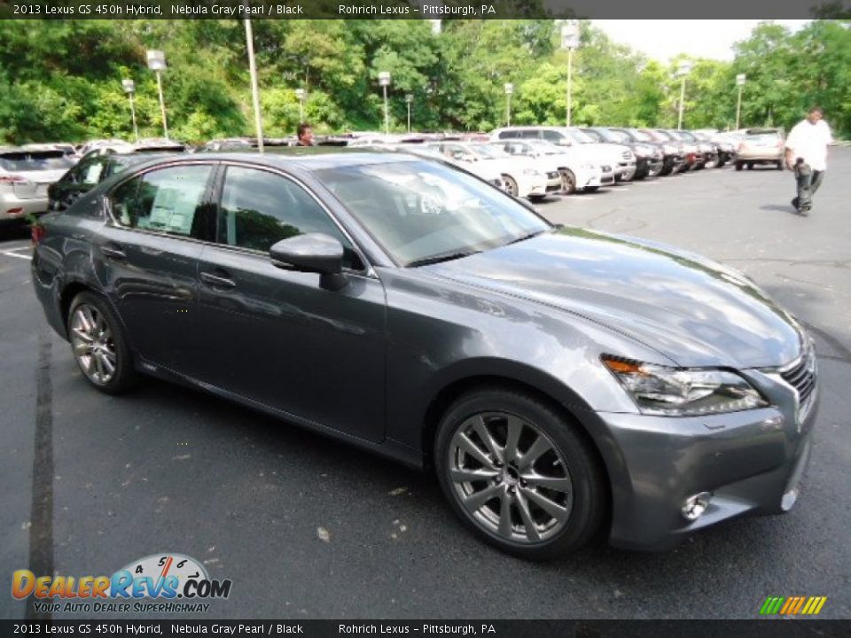 2013 Lexus GS 450h Hybrid Nebula Gray Pearl / Black Photo #6