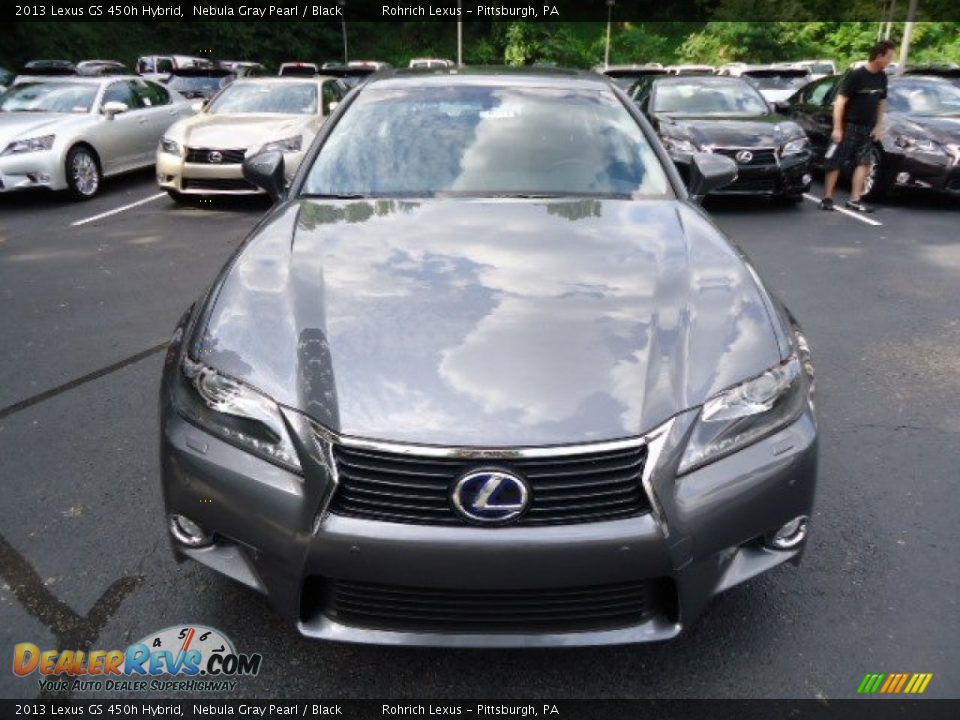 2013 Lexus GS 450h Hybrid Nebula Gray Pearl / Black Photo #7