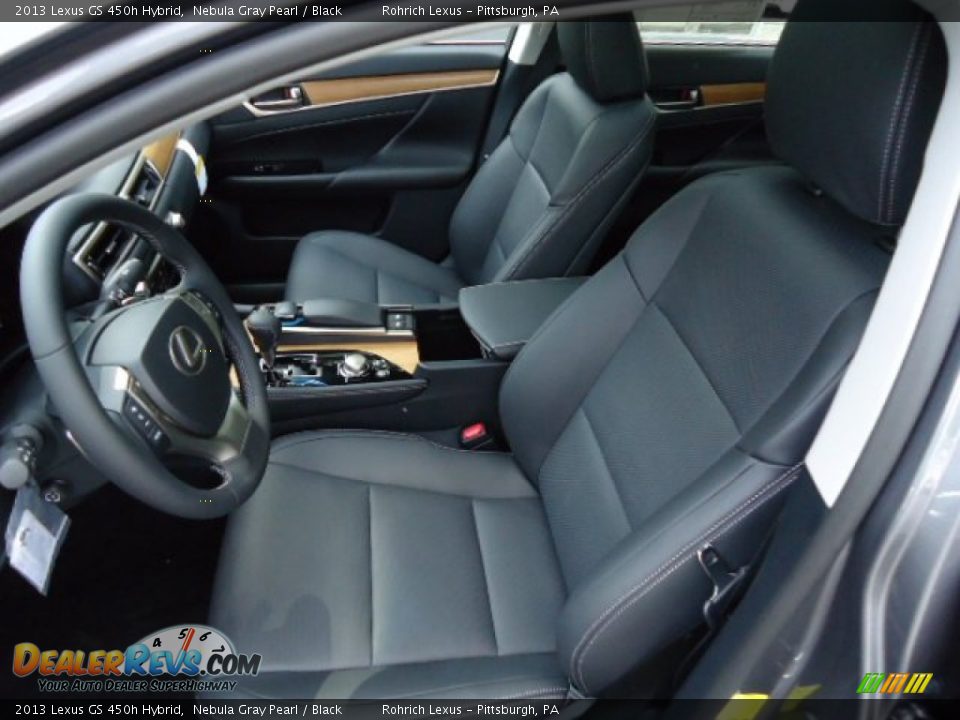 Black Interior - 2013 Lexus GS 450h Hybrid Photo #10
