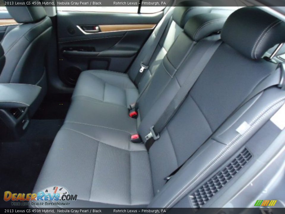 Black Interior - 2013 Lexus GS 450h Hybrid Photo #11