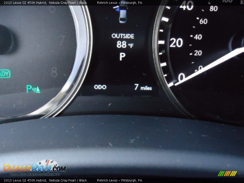 2013 Lexus GS 450h Hybrid Nebula Gray Pearl / Black Photo #20