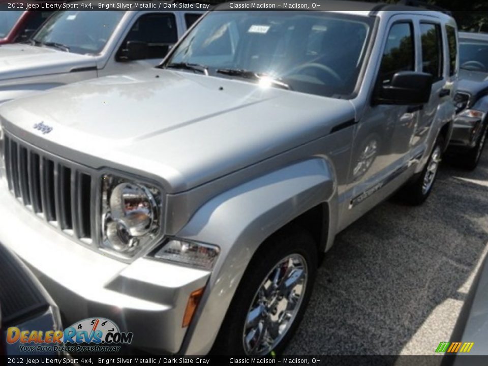 2012 Jeep Liberty Sport 4x4 Bright Silver Metallic / Dark Slate Gray Photo #1