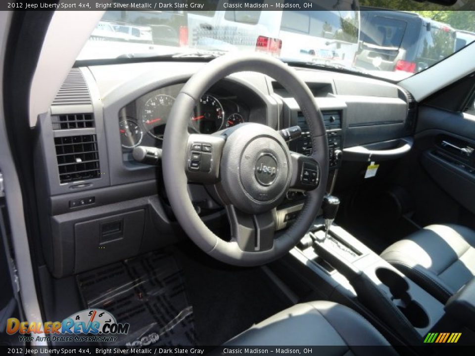 2012 Jeep Liberty Sport 4x4 Bright Silver Metallic / Dark Slate Gray Photo #8