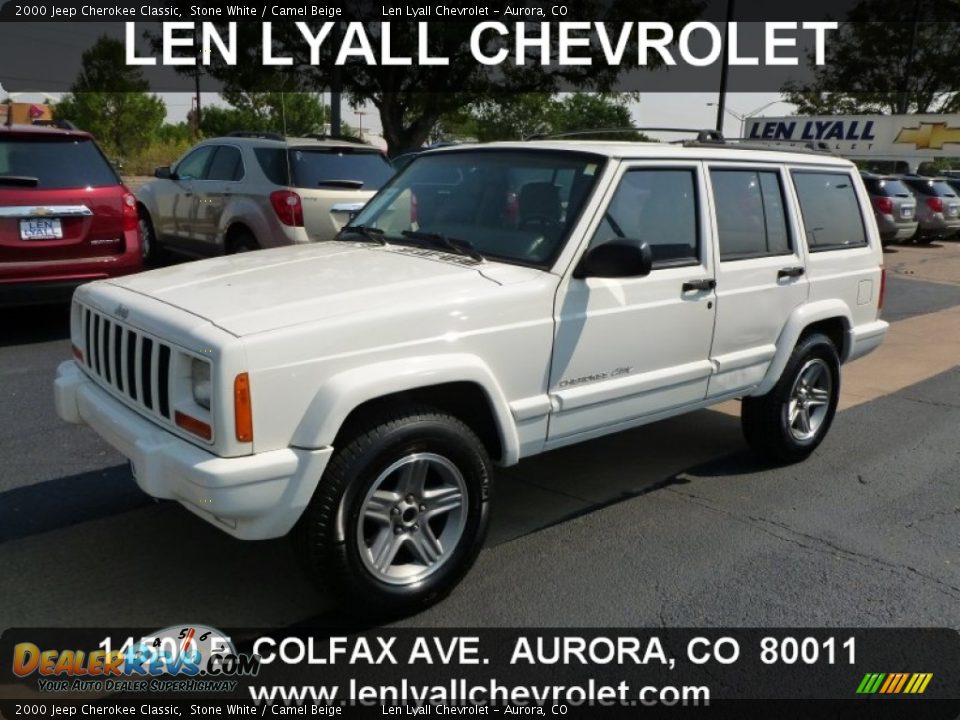 2000 Jeep Cherokee Classic Stone White / Camel Beige Photo #1