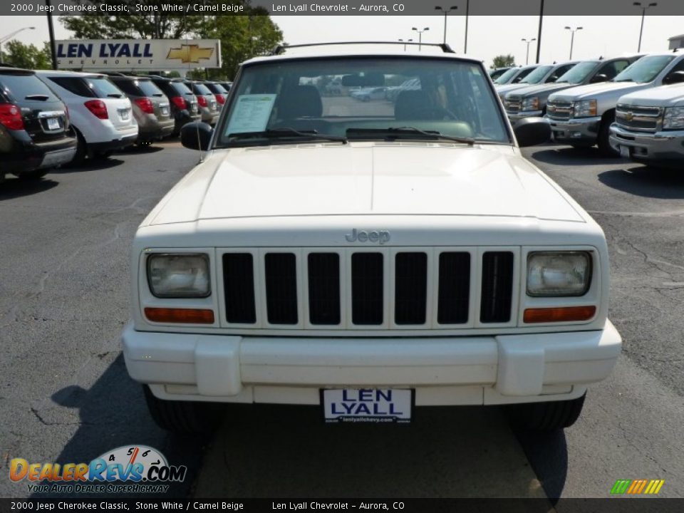 2000 Jeep Cherokee Classic Stone White / Camel Beige Photo #3