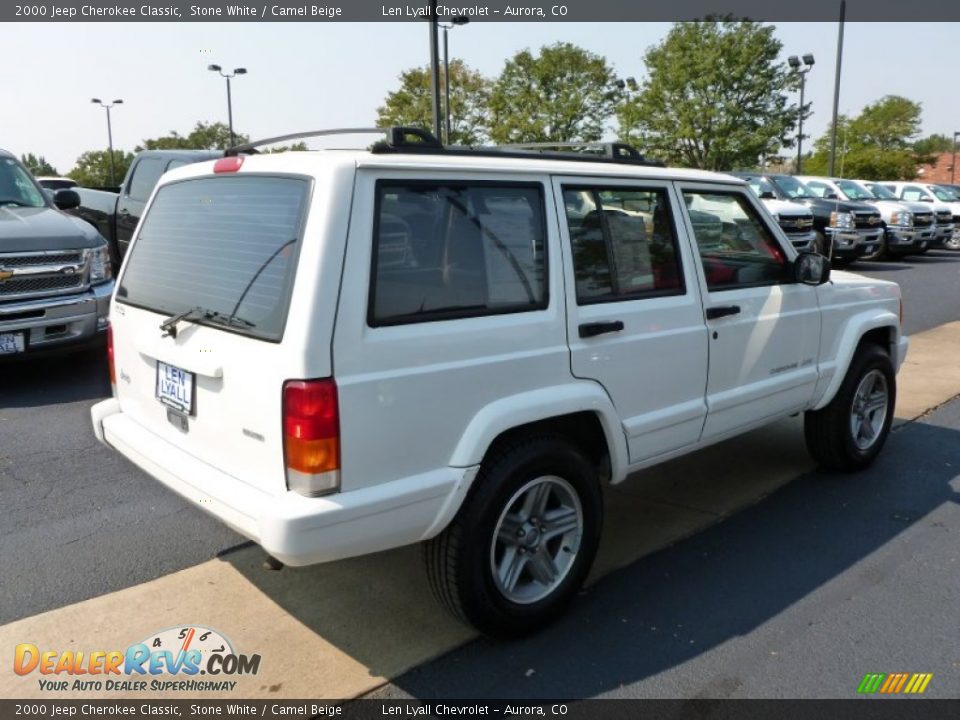 2000 Jeep Cherokee Classic Stone White / Camel Beige Photo #4