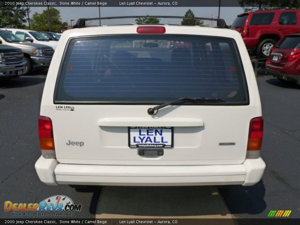 2000 Jeep Cherokee Classic Stone White / Camel Beige Photo #5