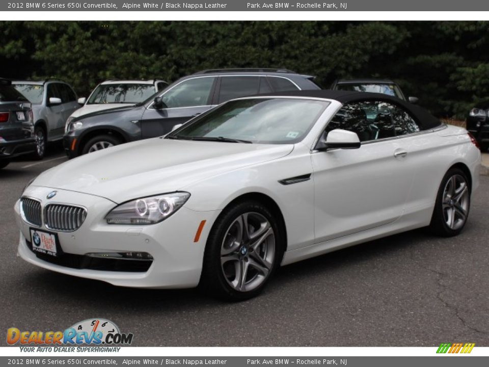 2012 BMW 6 Series 650i Convertible Alpine White / Black Nappa Leather Photo #1