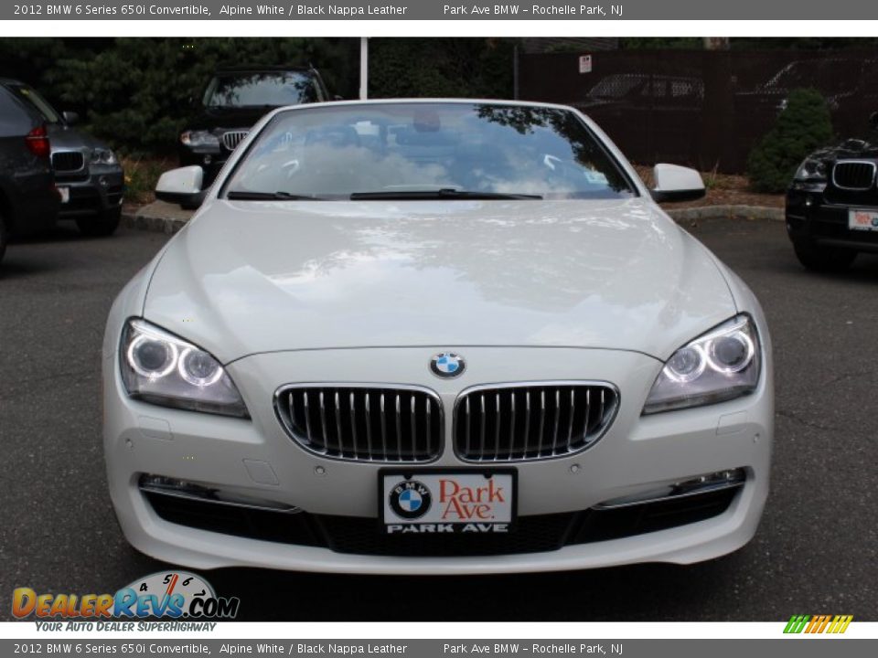 2012 BMW 6 Series 650i Convertible Alpine White / Black Nappa Leather Photo #2