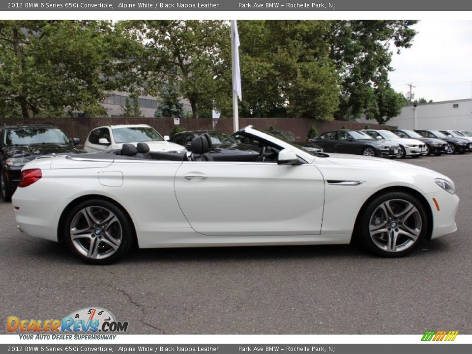 2012 BMW 6 Series 650i Convertible Alpine White / Black Nappa Leather Photo #4