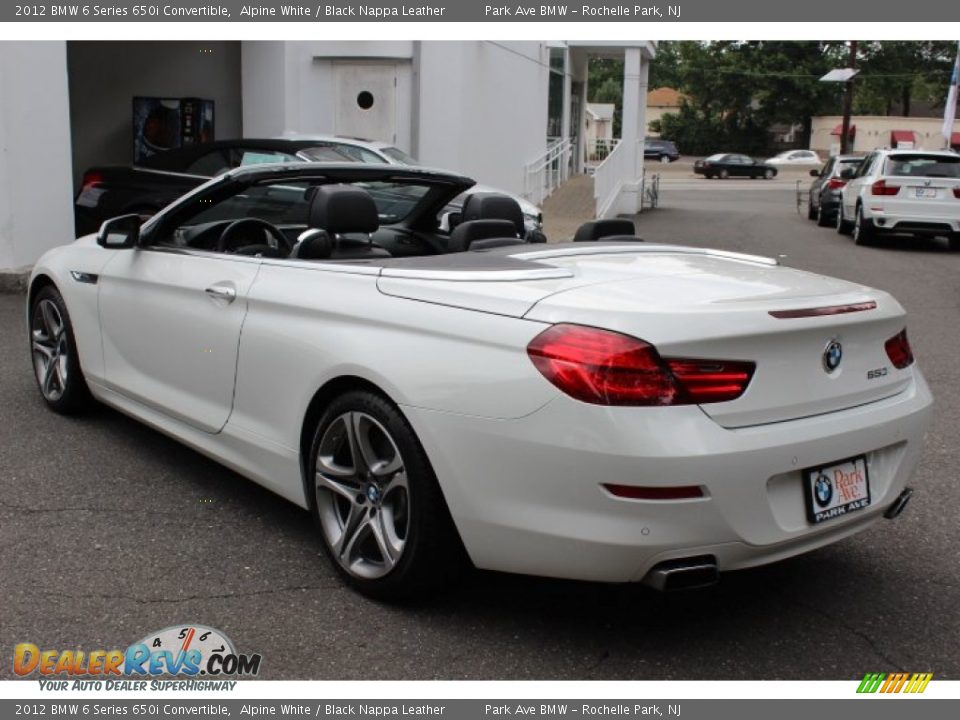 2012 BMW 6 Series 650i Convertible Alpine White / Black Nappa Leather Photo #7