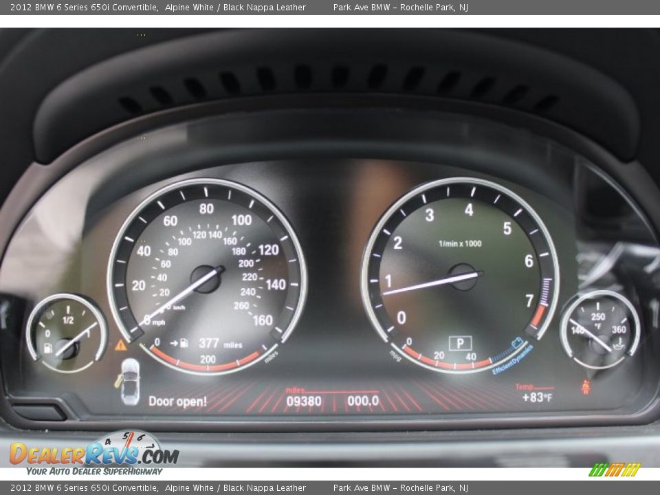 2012 BMW 6 Series 650i Convertible Gauges Photo #19