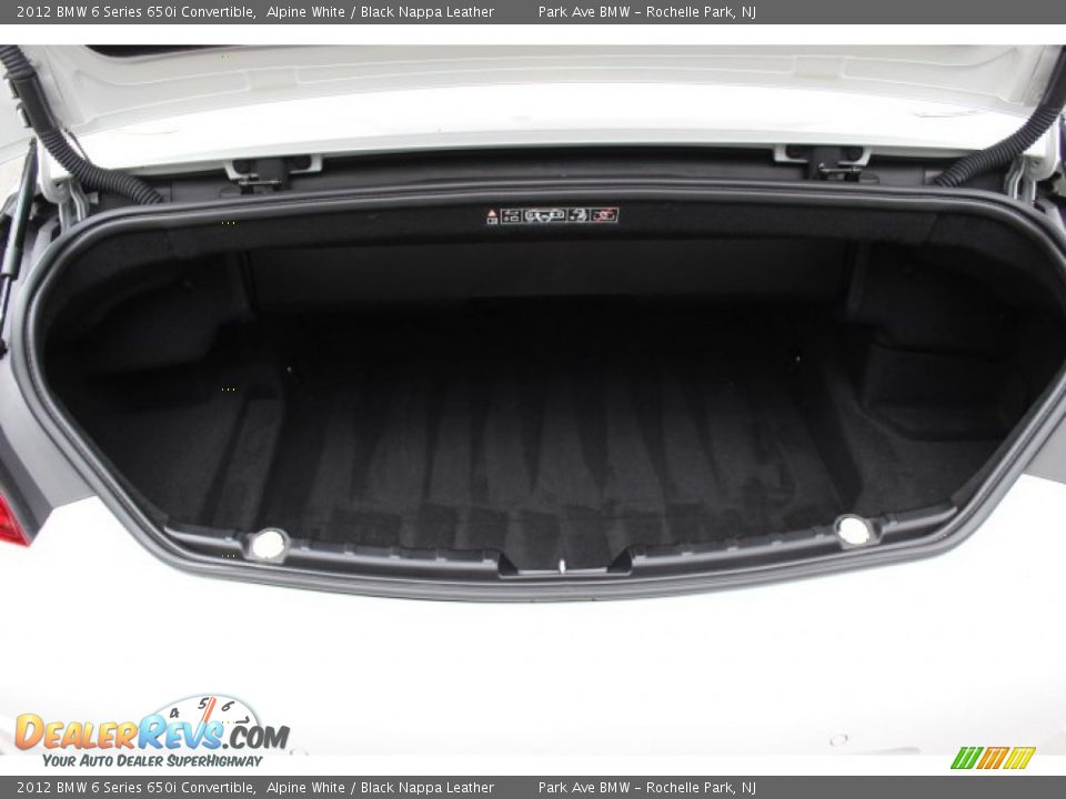 2012 BMW 6 Series 650i Convertible Trunk Photo #20