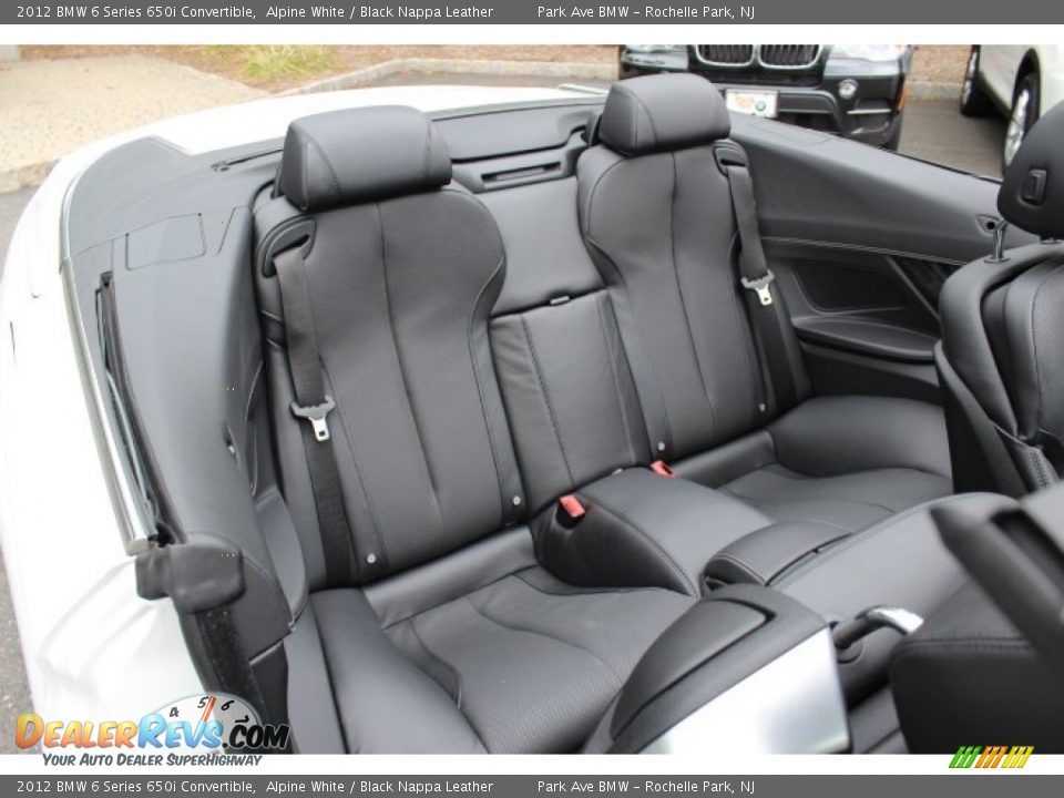 Rear Seat of 2012 BMW 6 Series 650i Convertible Photo #23