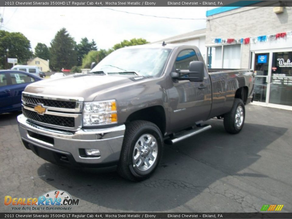 2013 Chevrolet Silverado 3500HD LT Regular Cab 4x4 Mocha Steel Metallic / Ebony Photo #4