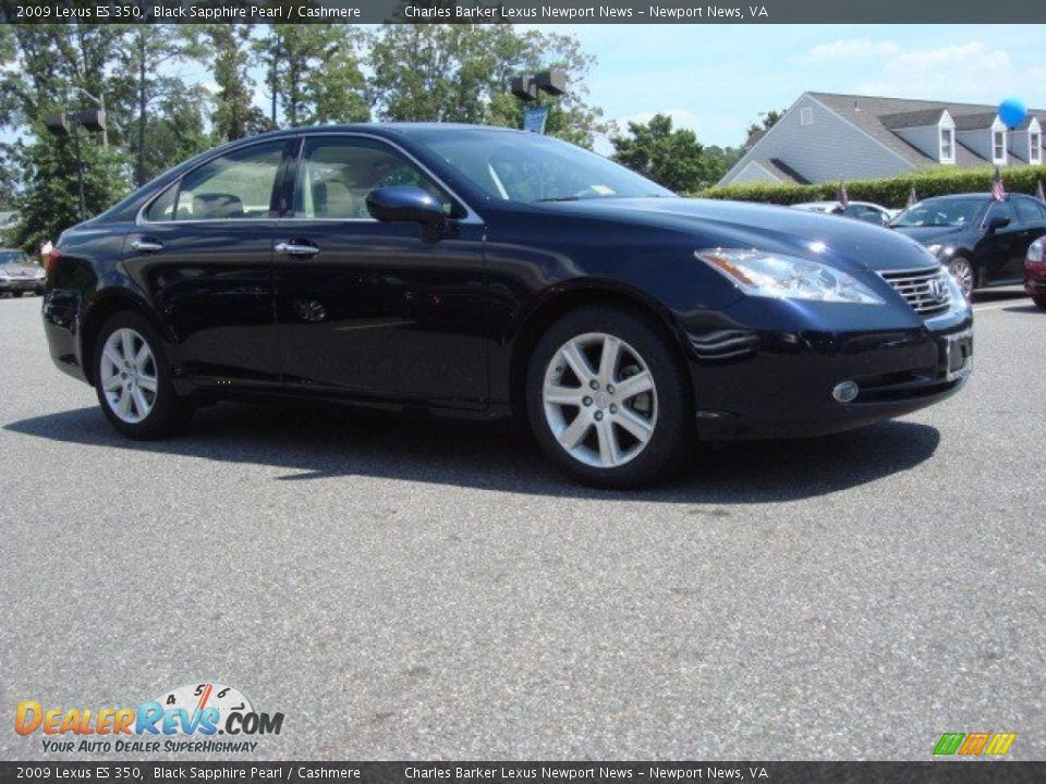 2009 Lexus ES 350 Black Sapphire Pearl / Cashmere Photo #2