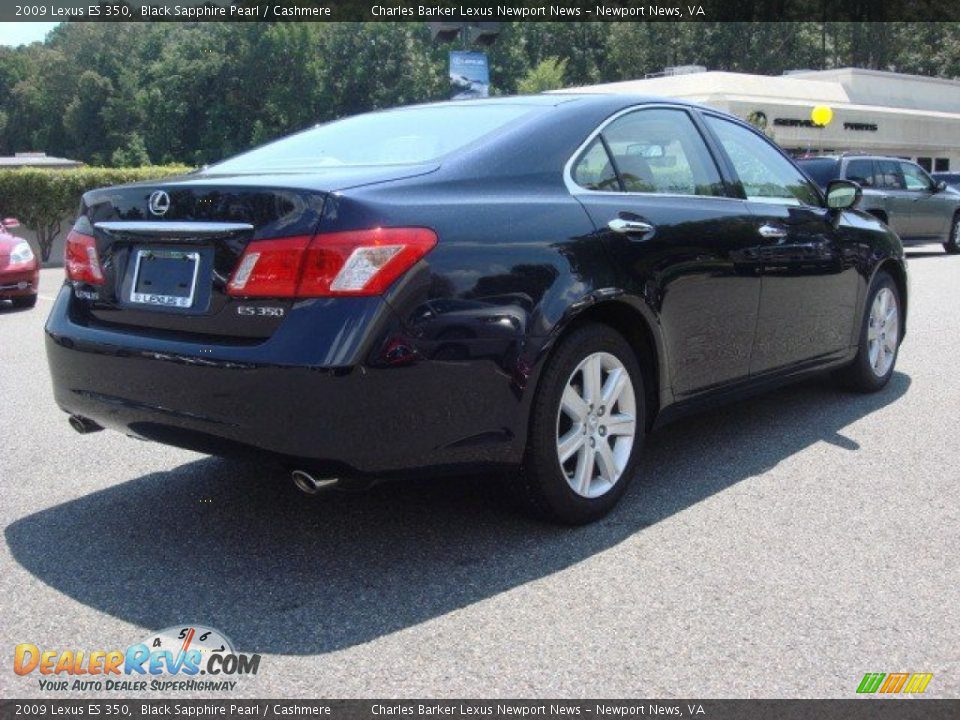 2009 Lexus ES 350 Black Sapphire Pearl / Cashmere Photo #3